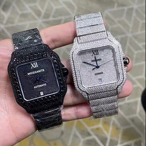 Top Quality Luxury Handmade Fully Iced Out Hip Hop <b>Watches</b> Bust Down VVS Diamond Moissanite <b>Watches</b> - Product Image 6