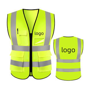 سترات عاكسة عالية الجودة مع شعار مخصص للدراجات النارية وحراس الأمن للعمل - Product Image 1