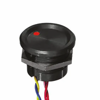 Interrupteur piézoélectrique éclairé PBAR2AF2000L0S, momentané, SPST, IP68, fil, 200 mA, 75 ° C -40 ° C