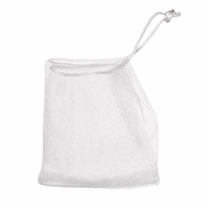 Sac en filet moussant pour savon PE, exfoliant, pochette économiseuse de savon, sac de douche Luffa pour le visage et le corps - Product Image 3