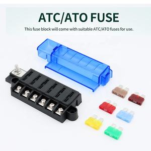 Boîtier de fusibles universel DC 12V DC32V pour voiture marine étanche 6 voies compact lame thermique - Product Image 4