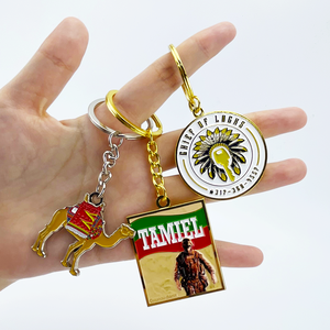 RENHUI Roma recuerdo Memorial simpatía Sovenire recuerdo nombre recuerdo llavero personalizado Metal llaveros - Product Image 1