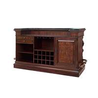 Table de bar multifonctionnelle en bois massif de style Mid-Century, meuble de rangement pour vin, îlot central, comptoir, mobilier de maison