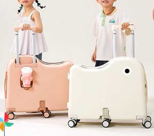 ALL PASS Nuovo Design <span class=keywords><strong>Valigia</strong></span> per Bambini 22 Pollici con Funzione Cavalcabile, Grande Capacità e Portabicchieri - Product Image 5