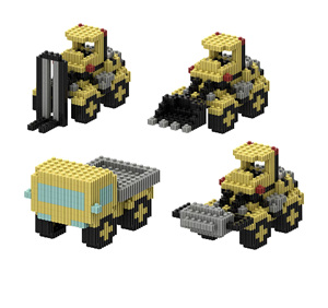 Blocchi da Costruzione Puzzle Tandem in PP da 8mm, Vendita Diretta all'Ingrosso, Super Grow Future Thinking Connection, Blocchi DIY Regalo - Product Image 3