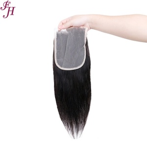 FH Cierre Frontal Transparente de Encaje Suizo 5x5, Cabello Virgen Remy Brasileño Liso Pre-Desplumado - Product Image 6