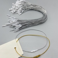 Lanière en nylon ultra mince de 0.7mm de fil d'or de couleur réutilisable de fil d'argent pour l'étiquette de vêtements pour les chaussures et les sacs à bas prix