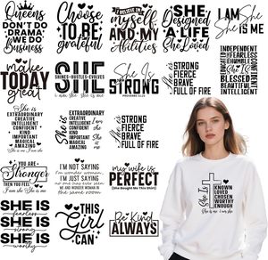 <span class=keywords><strong>คำคม</strong></span>สร้างแรงบันดาลใจสำหรับผู้หญิง ลายพิมพ์แบบรีด<span class=keywords><strong>ร้อน</strong></span> DTF  แผ่นปะติดรีด<span class=keywords><strong>ร้อน</strong></span>หลากหลายแบบพร้อมใช้ - Product Image 1