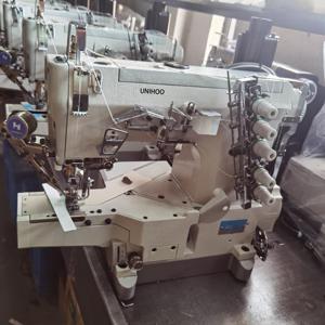 Máquina de coser GK664 de accionamiento directo con base cilíndrica, puntada interlock, cortahilos automático y plancha manual - Product Image 3