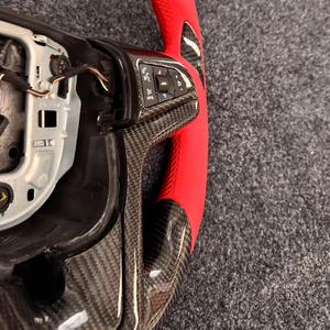 <span class=keywords><strong>Volant</strong></span> sport en fibre de carbone de haute qualité ZHOUCHI pour Chevrolet Camaro, <span class=keywords><strong>cuir</strong></span> rouge, durable, NOUVEAU design 2015- 3 branches - Product Image 3