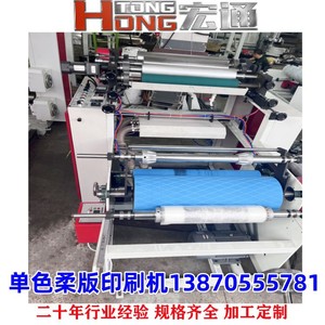 เครื่องพิมพ์เฟล็กโซกราฟฟิก Hongtong รุ่น HT-2600 แบบสองสี ลูกกลิ้งยางขนาด 1000 มม. ระบบอัตโนมัติเต็มรูปแบบ สำหรับฟิล์มบางและม้วนวัสดุไม่ทอ - Product Image 5