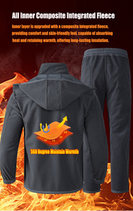 Ensemble de Vêtements d'Extérieur d'<span class=keywords><strong>Hiver</strong></span> OEM pour Hommes, Doublure Polaire Imperméable, Résistant à l'Usure, <span class=keywords><strong>Manteau</strong></span> Chaud, Combinaison pour l'Alpinisme et la Neige - Product Image 3