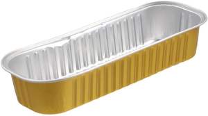 Barquette alimentaire jetable pour mini-gâteaux avec couvercle, dessus rond, barquette rectangulaire en aluminium recyclable, 200 ml - Product Image 2