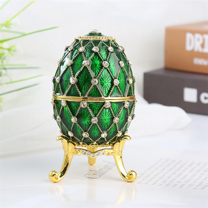 Huevo Fabergé al por Mayor, <span class=keywords><strong>Serie</strong></span> de Lujo, Joyero de Esmalte Pintado a Mano, Regalo Único para Pascua, Decoración del Hogar - Product Image 3