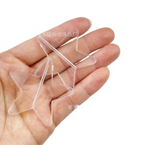 Acrylic Five-Pointed <b>Star</b> Pendant Transparent With Hole For Wedding Decoration Christmas Door Curtain Crystal <b>Lamp</b> - Product Image 5