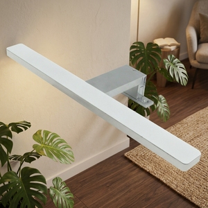 <span class=keywords><strong>Lampe</strong></span> <span class=keywords><strong>de</strong></span> <span class=keywords><strong>miroir</strong></span> LED tactile en alliage d'aluminium ABS, finition chrome poli, IP44, 300 mm, design moderne, personnalisable, vente chaude - Product Image 2