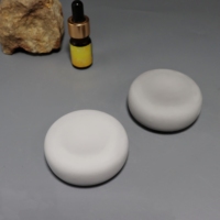 Test de logo personnalisé Pierres de gypse de parfum Pierre d'huile essentielle Pierre de diffuseur d'arôme de parfum en céramique