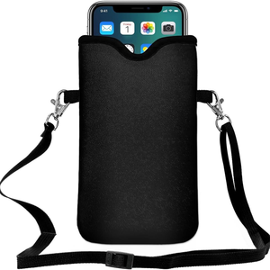 Neoprene Phone Sleeve Pouch Case <strong>Bag</strong> with Strap/Neck Lanyard for iPhone 16/15/14/13 Pro, 16/15 Plus Samsung S24, Google Pixel 9 - Product Image 5
