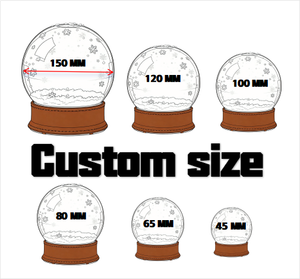Vollständig Anpassbare Reise-Souvenirs Kunstharz-Handwerk Schnelle Musterproduktion Schneller Versand 45MM 65MM 80MM 100MM 120MM 	    Schneekugel - Product Image 6