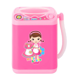 Mini lavadora eléctrica de simulación de plástico, juguete de simulación para niños, electrodomésticos de juguete para el hogar - Product Image 1