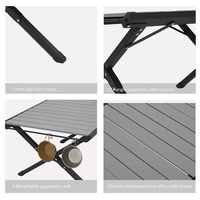 Table de pique-nique pliante pour le pique-nique, le barbecue et la randonnée avec sac de transport, multi-usages pour le jardin, l'arrière-cour, la plage
