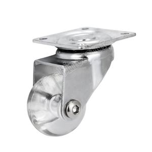 <span class=keywords><strong>3</strong></span>-дюймовое прозрачное поворотное колесо из стали и полипропилена для офисного кресла с подшипником, грузоподъемностью 50 кг и поворотным тормозом - Product Image 2