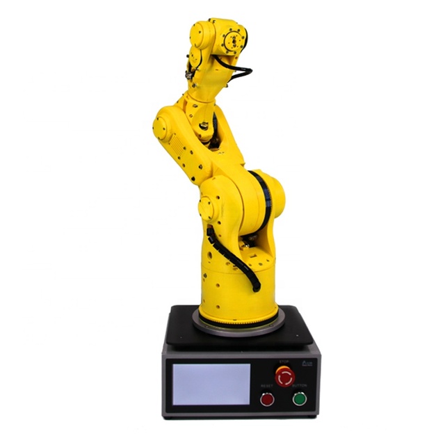 RobotAnno New 6 Axis Control 3D Printing Plastic Teaching Robot Arm 1kg Payload for University Vocational School Youth Education