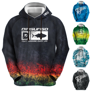 <span class=keywords><strong>Pull</strong></span> de pêche personnalisé pour l'hiver, imprimé, chaud, respirant, à manches longues, en polaire polaire, avec capuche - Product Image 3