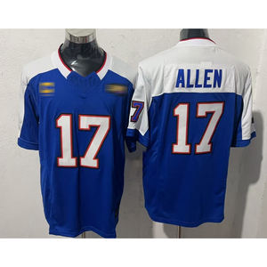 بيع بالجملة رخيصة عالية الجودة الجاموس 17 جوش ألين التنافس جيرسي مخيط قمصان كرة القدم الأمريكية الرياضة قمم جيرسي - Product Image 5