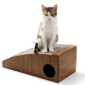 Custom Recycle Corrugated Cardboard <strong>Cat</strong> <strong>Scratcher</strong> Pet Toys with <strong>Catnip</strong> for <strong>Cat</strong> Playing and Scratch Board Function - Product Image 3