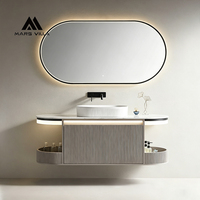 Miroir LED mural de salle de bain moderne et élégant Mars Villa, design 2026 de haute qualité, 160 cm, pour hôtel (OEM)