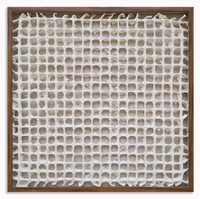 Boîte à Ombres Murale Artistique DIY Moderne Art Déco Faite à la Main en Bois Écologique de Qualité Supérieure avec Papier de Riz Imperméable pour Bureau