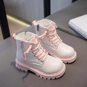 Nouvelles chaussures décontractées pour enfants à la mode, bottes en cuir mignonnes pour bébé fille, bottes à semelle souple pour filles, automne - Product Image 6