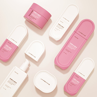 Emballage de soins de la peau personnalisé vide, forme de capsule, lotion, emballage cosmétique de luxe, pot en verre pour crème, ensemble d'emballage de soins de la peau