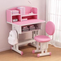 Table d'étude moderne pour enfants avec étagère intégrée, structure métallique, idéale pour la lecture, la chambre, le salon, le bureau à domicile ou l'appartement