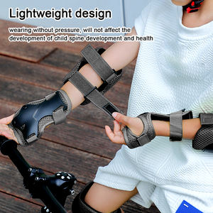 Juego de equipo de protección para niños, 7 Uds., casco de patinaje sobre ruedas, coderas de muñeca, rodilleras para niños y niñas, bicicleta, Scooter, patinaje sobre ruedas - Product Image 4