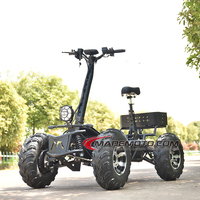 Véhicules à 4 roues pour adultes : Scooter électrique tout-terrain 4x4 fermé pour personnes handicapées 8000W