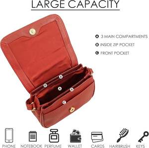 Bolsos cruzados de moda, de cuero genuino, con patrón de caramelos, cadenas, correa única, impermeables, informales, de lujo, para mujer. - Product Image 5