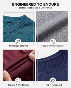 <b>Polyester</b> Embossed Men Sporty T-shirt Factory Manufacturing Quality Customizable T Shirt Custom 140 Grams <b>Tshirt</b> F00 - Product Image 6