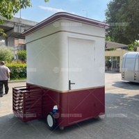 Mini remorque mobile pour café/desserts, camion de restauration entièrement équipé, vente de snacks, glaces, service rapide