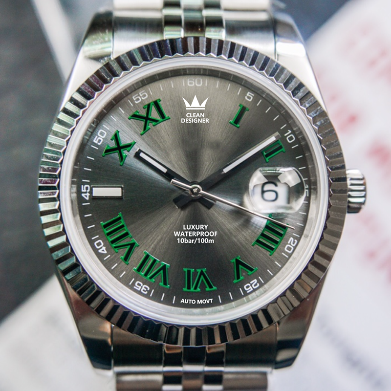 Luxury Mechanical Watches Guangzhou Rolex Style 40mm Automatic