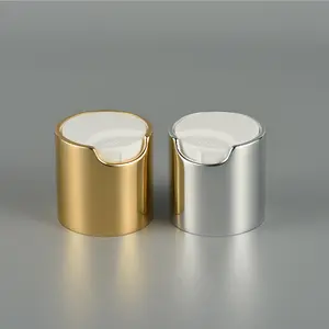 24/410 24/415 28/410 28/415 Goud Gemetalliseerde Schijf Dop Aluminium Plastic Schroefdop Aangepaste Kleurflessen