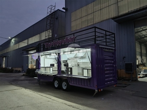 Conteneur à double étage sur roues, extérieur, 19 pieds, bar, restaurant, semi-remorque de <span class=keywords><strong>camion</strong></span> de nourriture - Product Image 2