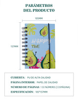 Planificateur espagnol 2023, hebdomadaire et mensuel, format A6, reliure spirale, planificateur quotidien heureux