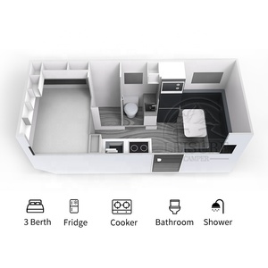 Camión de expedición <span class=keywords><strong>Unimog</strong></span> bien diseñado, caja de caravana estándar de EE. UU. con baño privado para acampar - Product Image 5