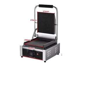<strong>Ness</strong> Commercial Single Head Stainless Steel Electric Griddle Panini Press Plate for Hotel Restaurant Sandwiches Grill Cooking - Product Image 2