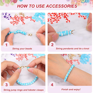 Vente en gros de perles de verre de millet de 36 couleurs, très demandées, pour la création de bracelets, colliers et bagues faits main, en coffrets. - Product Image 5