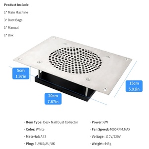 Built-In Table Deck Nail Hút Máy Hút Bụi Tốc Độ Quạt Mạnh + 3 Túi Bụi Làm Móng Tay - Product Image 6