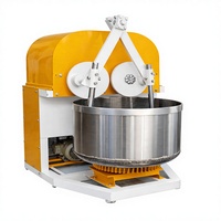 Mélangeur à pâte électrique robuste à double bras avec contrôle numérique, puissance 200W, minuterie intégrée, multi-tension pour usage en boulangerie