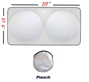 Pare-soleil pliable personnalisé avec logo pour événements automobiles, salons de voitures, concessionnaires et cadeaux promotionnels - Product Image 2
